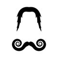 Moustache icon illustration design