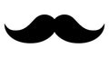 Moustache icon isolated, whiskers sign - vector Royalty Free Stock Photo