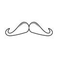 Ringmaster Moustache Icon Vector Royalty Free Stock Photo