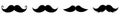 Moustache icons set