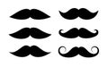 Moustache icons, vector illustration