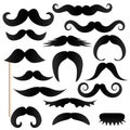 Moustache stick, photo booth props