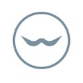 Moustaches icon vector isolated on white background, Moustaches sign Royalty Free Stock Photo