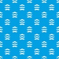 Moustaches pattern seamless blue Royalty Free Stock Photo