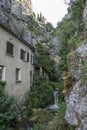 Moustiers-Sainte-Marie, Provencal village near the Valensole. Royalty Free Stock Photo