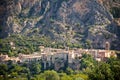 Moustiers-Sainte-Marie village view in Provence, France Royalty Free Stock Photo