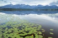 Moutain in Hopfensee lake, Fussen, Germany Royalty Free Stock Photo