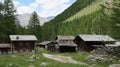 Moutain houses in Valsavarenche, Italy