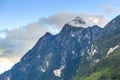 Moutain peaks cloud and fog Royalty Free Stock Photo