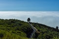 Moutain road to the clouds