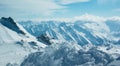 Moutain winter panorama Royalty Free Stock Photo