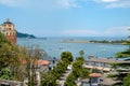 mouth of the Bidassoa river seen from Hondarribia