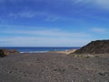 The mouth of the black river on Fuerteventura