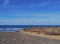 The mouth of the black river on Fuerteventura