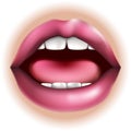 Mouth body part illustration Royalty Free Stock Photo