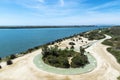 Mouth of the Ebro river in Tarragona, Catalonia Spain Royalty Free Stock Photo