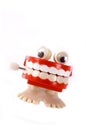 Mouth full of teeth windup toy Royalty Free Stock Photo