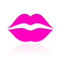 Mouth kiss vector icon