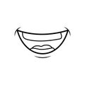 Mouth laughing cartoon