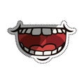 Mouth laughing cartoon