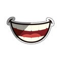 Mouth laughing cartoon