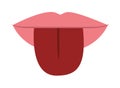 Mouth lips demale design