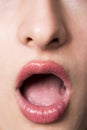 Mouth and nose Royalty Free Stock Photo