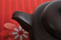 Mouth part of Chinese tea pottery Royalty Free Stock Photo