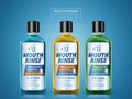 Mouth rinse package design Royalty Free Stock Photo