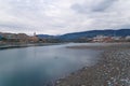 Mouth of the river Entella - Chiavari - Lavagna - Long exposure Royalty Free Stock Photo