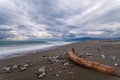 Mouth of the river Entella - Chiavari - Lavagna - Long exposure Royalty Free Stock Photo