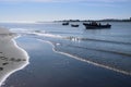 Mouth of the river Maule. Chile