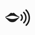 Mouth speaking icon