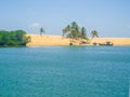 Mouth of the SÃÂ£o Francisco river - Maceio / Brazil Royalty Free Stock Photo