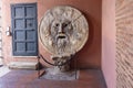 Mouth of Truth Bocca della Verita sculpture at Santa Maria in Cosmedin church, Rome, Italy