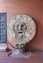 Mouth of Truth Bocca della Verita sculpture at Santa Maria in Cosmedin church, Rome, Italy