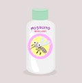 Anti Mosquto with Lotion Vector. Royalty Free Stock Photo