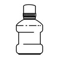 Mouth wash bottle icon Royalty Free Stock Photo