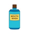 Mouth wash clip art vector illustration