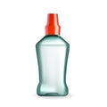 Mouth Wash Hygiene Liquid Blank Bottle Vector