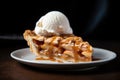 Mouth Watering Apple Pie with vanilla ice cream