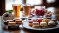 French Patisseries Delight - Macarons, Croissants, Eclairs & Espresso