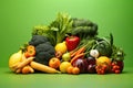 Mouth-watering Fresh Fruits and Vegetables Composition for Healthy Diet