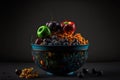 Amok Food illustration Generative AI