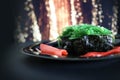 Japanese food. Christmas sushi. Sushi Chuka Royalty Free Stock Photo