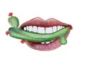 A mouthful of cactus