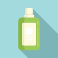 Mouthwash bottle icon flat vector. Tooth wash Royalty Free Stock Photo