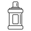 Mouthwash bottle icon outline vector. Tooth wash Royalty Free Stock Photo