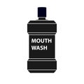 Mouthwash bottle silhouette icon