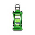 mouthwash hygiene color icon vector illustration